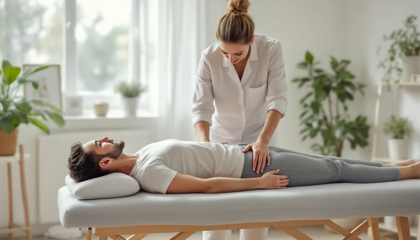 Image illustrant la chiropraxie, une thérapie manuelle de la colonne vertébrale
