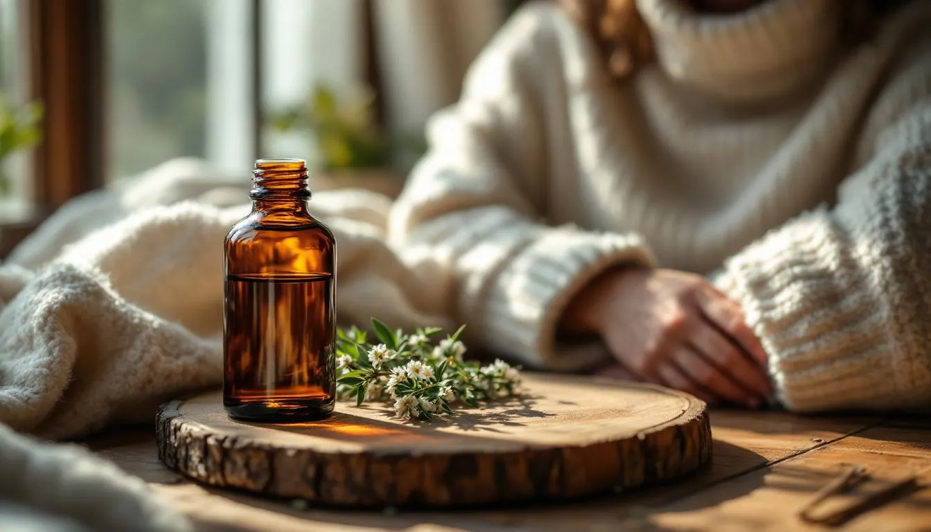 Huile essentielle de thym vulgaire aux propriétés antibiotiques naturelles