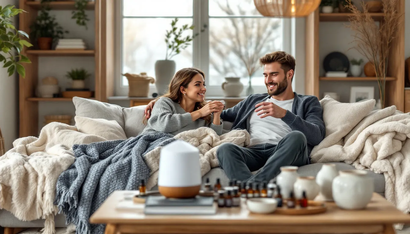 Remèdes naturels avec huiles essentielles pour soulager les affections hivernales