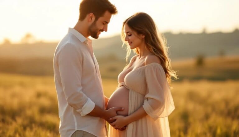 Séance photo grossesse capturant un moment de maternité et de portrait