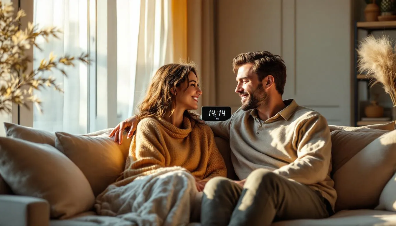 Signification 14h 14 en amour et interprétation du message affectif