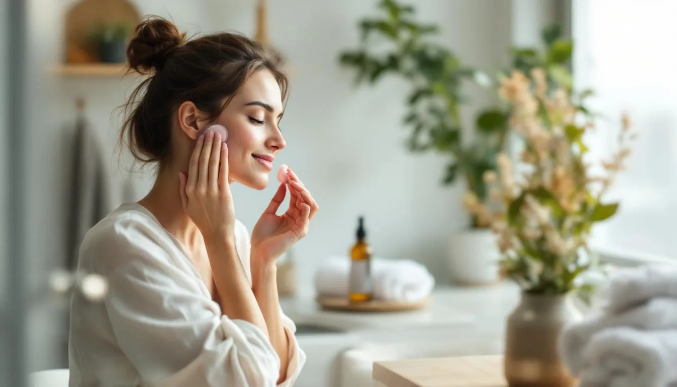 Pierre de gua sha utilisée pour un massage naturel améliorant l'éclat et la fermeté de la peau